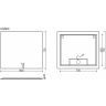 Зеркало SANCOS c подсветкой Square, 800х700, SQ800