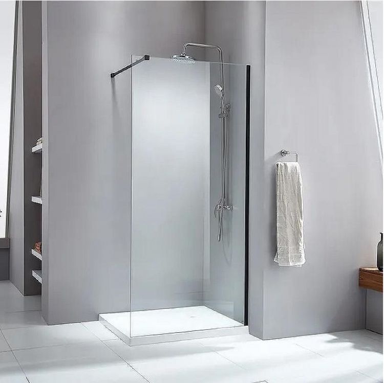 Душевая перегородка Parly 100 T100B профиль Черный стекло прозрачное