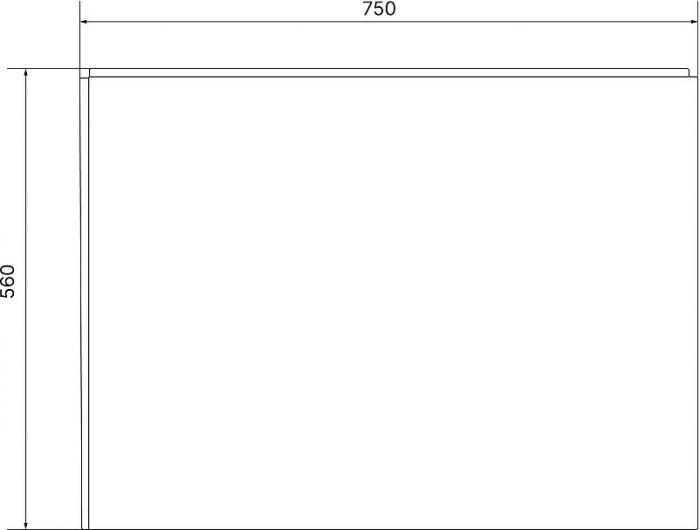 Торцевая панель для ванны STWORKI Эстерсунд 75 R ESP75R цвет Белый