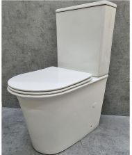 Унитаз компакт CeramaLux 1223A Белый глянцевый с бачком и сиденьем Микролифт