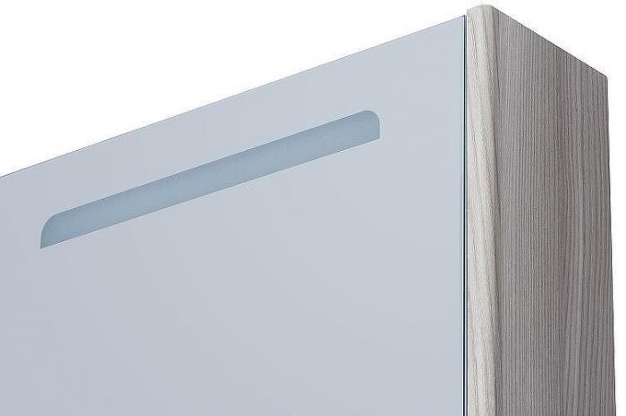 Зеркальный шкаф Aquaton Сильва 50 L 1A215502SIW6L с подсветкой Дуб фьорд