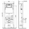Инсталляция AM.PM PrimeFit I012709 для унитаза без клавиши смыва
