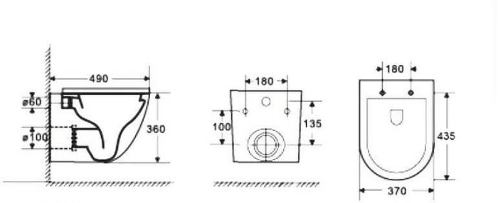 Унитаз WeltWasser Merzbach 004 MT-BL 10000003695 подвесной Черный матовый с сиденьем Микролифт