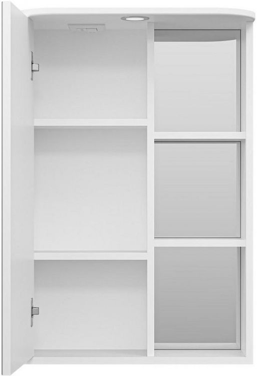 Зеркальный шкаф Misty Венера 55 L П-Внр04055-01СвЛ с подсветкой Белый