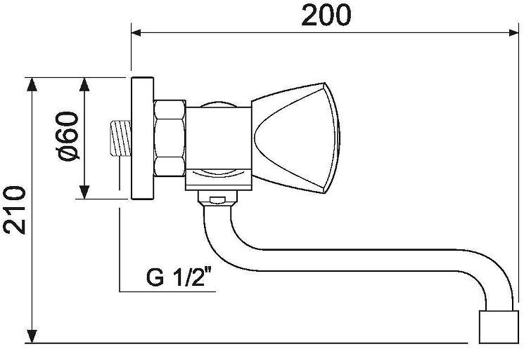 Смеситель для кухни Ростовская Мануфактура Сантехники SL119-361 Хром Смеситель для кухни Ростовская Мануфактура Сантехники SL119-361 Хром