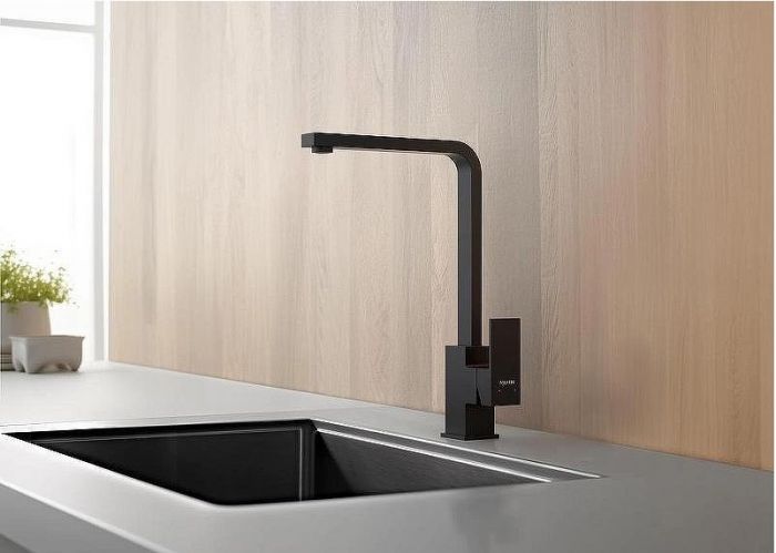 Смеситель для кухни Aquatek Либра AQ1680MB Черный матовый