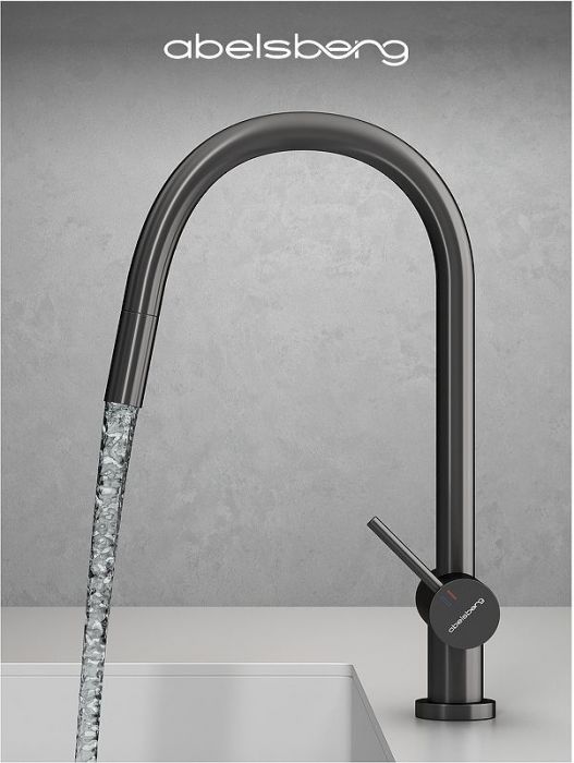 Смеситель для кухни Abelsberg Aera EMF71709GM цвет Космическая сталь