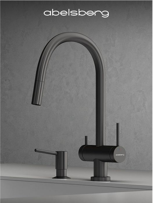 Смеситель для кухни Abelsberg Aera EMF71709GM цвет Космическая сталь