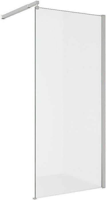 Душевая перегородка Alex Baitler 120 AB29120S1 профиль Хром стекло прозрачное