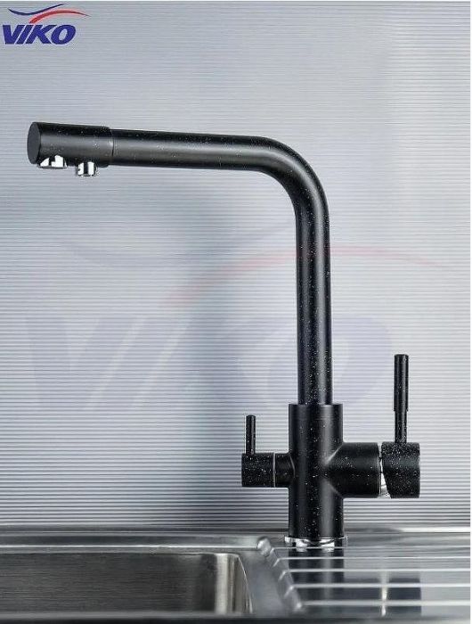 Смеситель для кухни Viko V-5024 Черный мрамор
