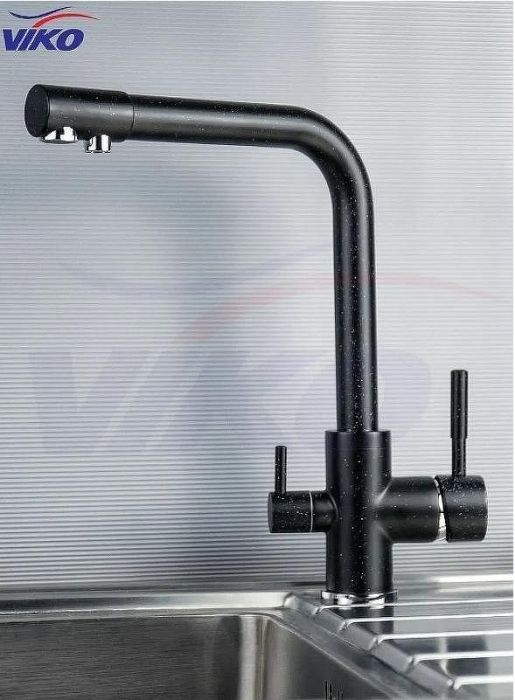 Смеситель для кухни Viko V-5024 Черный мрамор