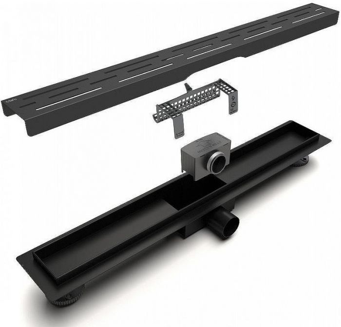 Душевой лоток Esbano Meta 70 M-RAIN-70MB ESTRMETRAIN70MB с Черной матовой решеткой