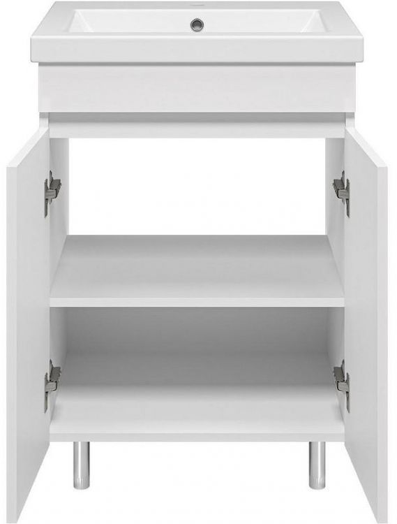 Тумба с раковиной Misty Енисей 60 УТ000009442 Белая