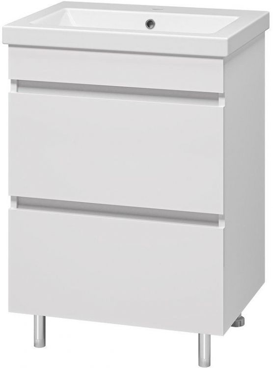 Тумба с раковиной Misty Енисей 60 УТ000009442 Белая