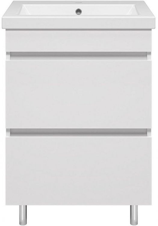 Тумба с раковиной Misty Енисей 60 УТ000009442 Белая