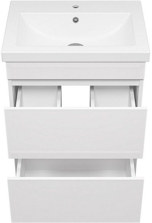 Тумба с раковиной Misty Енисей 60 УТ000009442 Белая