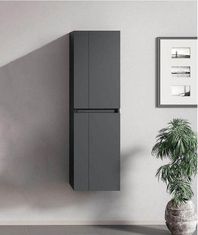 Шкаф пенал Orka Likya 40 3001084 подвесной Антрацит матовый