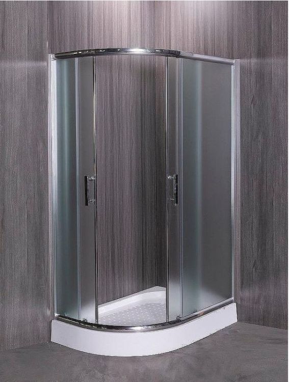 Душевой уголок Esbano ESR-8027A 120x80 R ESUGR8027AR профиль Хром стекло рифленое