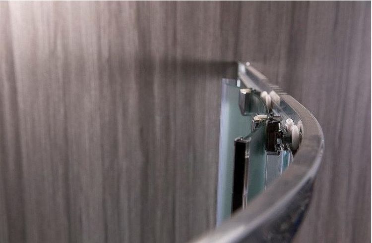 Душевой уголок Esbano ESR-8027A 120x80 R ESUGR8027AR профиль Хром стекло рифленое