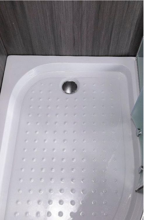 Душевой уголок Esbano ESR-8027A 120x80 R ESUGR8027AR профиль Хром стекло рифленое