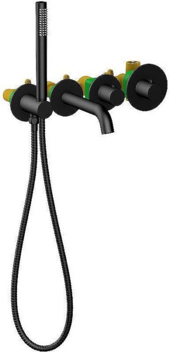 Смеситель для ванны Timo Saona 2324/03YSM с термостатом Черный матовый