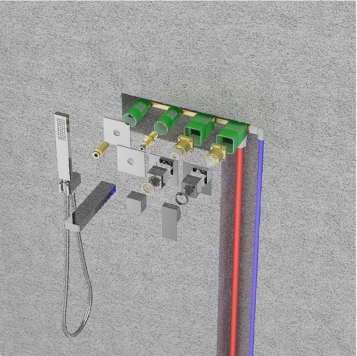 Смеситель для ванны Timo Saona 2324/03YSM с термостатом Черный матовый