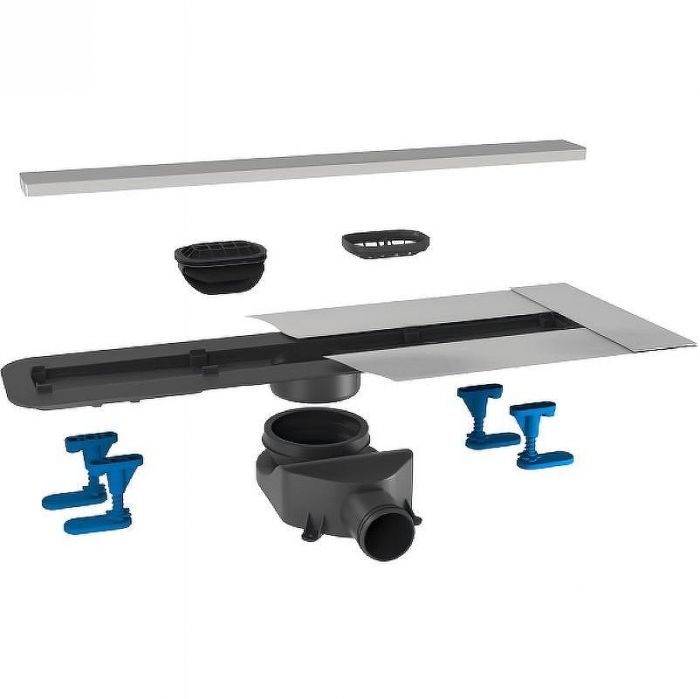 Душевой лоток Bettoserb Frameless Line 85 13701233 с решеткой Хром матовый / под плитку