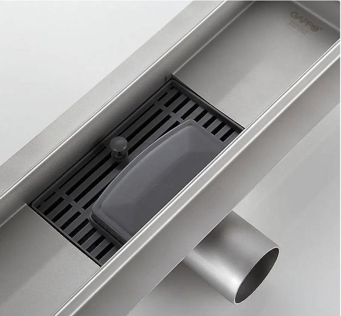 Душевой лоток Gappo G83007-3 с решеткой Сатин