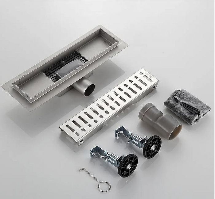 Душевой лоток Gappo G83007-3 с решеткой Сатин