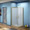 Душевой уголок Good Door Jazze 80x80 CR-80-C-G профиль Золото стекло прозрачное