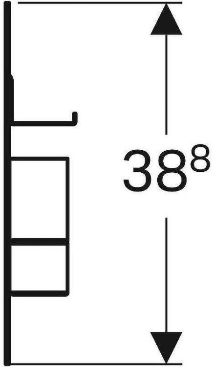 Комплект магнитной доски Geberit Acanto 500.649.JK.2 Лавовый матовый