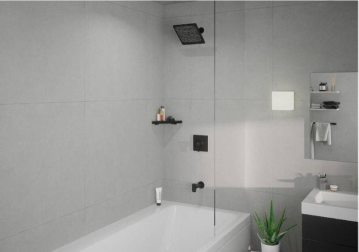 Верхний душ Hansgrohe Crometta E 240 1jet 26726670 Черный матовый