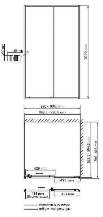 Душевой уголок WasserKRAFT Rhin 100x90 44S22 профиль Белый стекло прозрачное Душевой уголок WasserKRAFT Rhin 100x90 44S22 профиль Белый стекло прозрачное