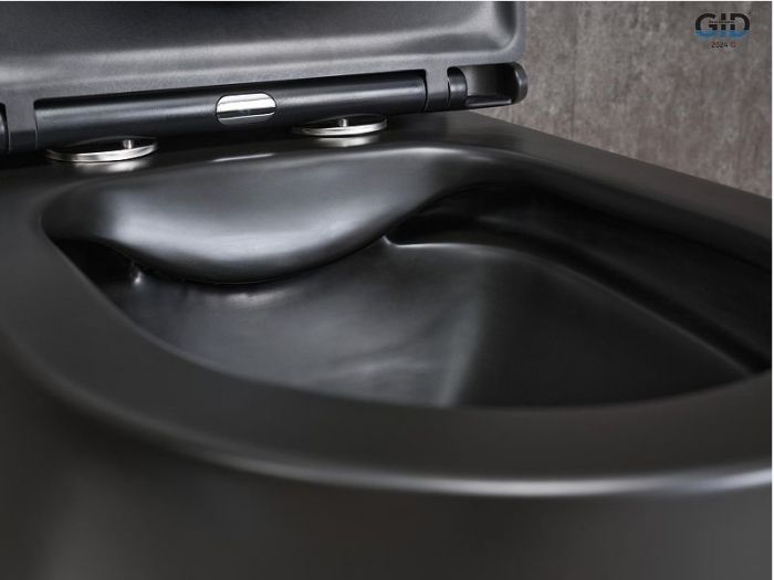 Унитаз компакт Gid Convexo Tn2188Bm 62250Y цвет Черный матовый с бачком и сиденьем Микролифт