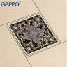 Душевой трап Gappo G81003-4 с решеткой Бронза