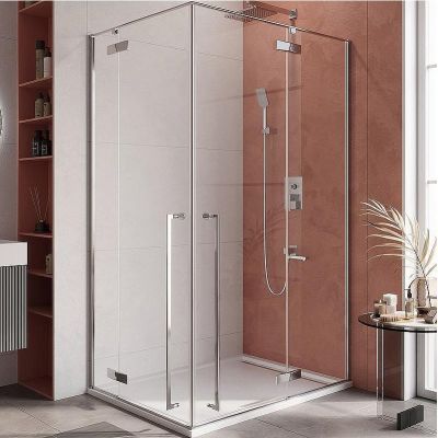 Душевой уголок Cezares Liner 120x90 R LINER-AH-2-120/90-C-Cr-R профиль Хром стекло прозрачное