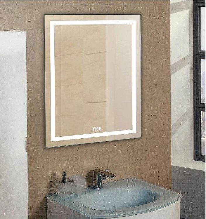 Зеркало Relisan Wendy 700х900 Гл000024379 с подсветкой с сенсорным выключателем и часами Зеркало Relisan Wendy 700х900 Гл000024379 с подсветкой с сенсорным выключателем и часами