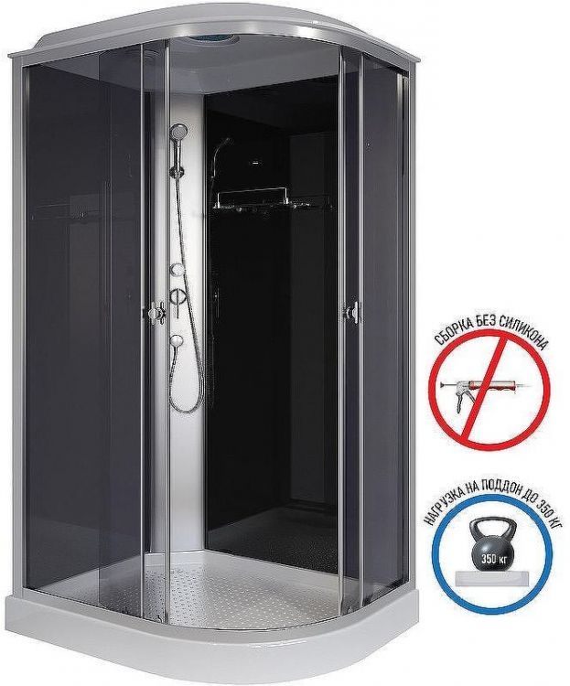 Душевая кабина Niagara Eco 120x80 L E120/80/13L/TN без гидромассажа