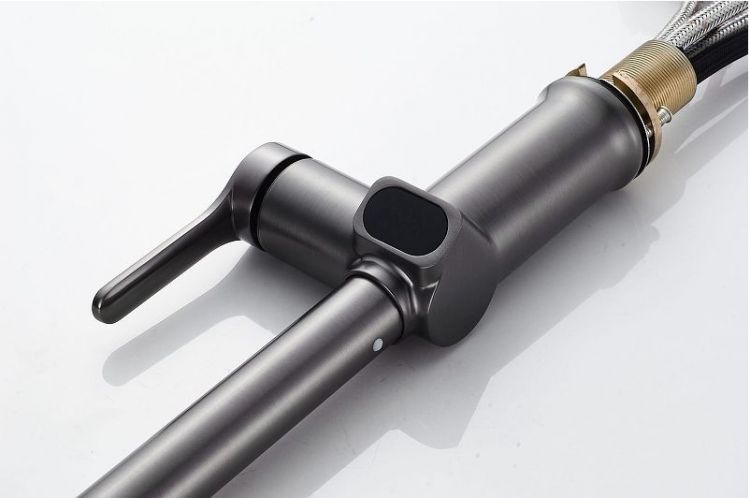 Смеситель для кухни Knotlor Inspiration KN-100/GM цвет Вороненая сталь