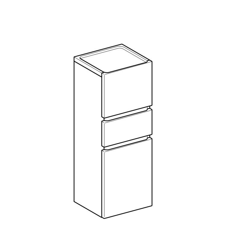 Тумба под раковину Geberit Renova Nr. 1 Plan с дверцей , 39x36, светлый вяз [869032000]