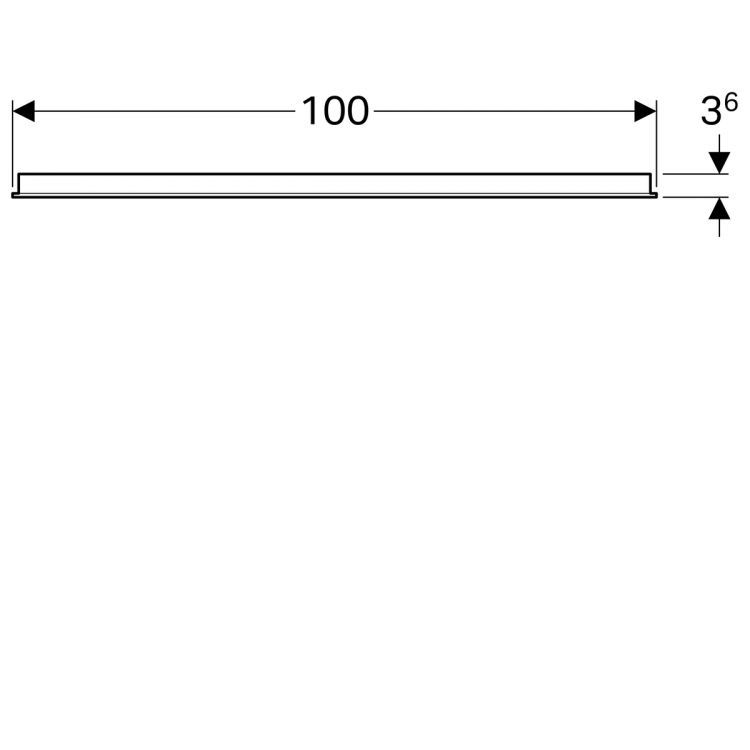 Зеркало Geberit Option с подсветкой 100x65x3.6 [500.584.00.1]