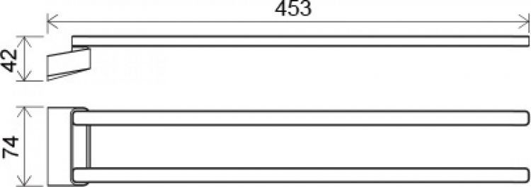 Полотенцедержатель Ravak 10° X07P328, хром Полотенцедержатель Ravak 10° X07P328, хром