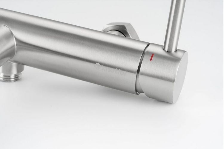 Смеситель для ванны Knotlor Eclipse SS-23 цвет Матовая сталь