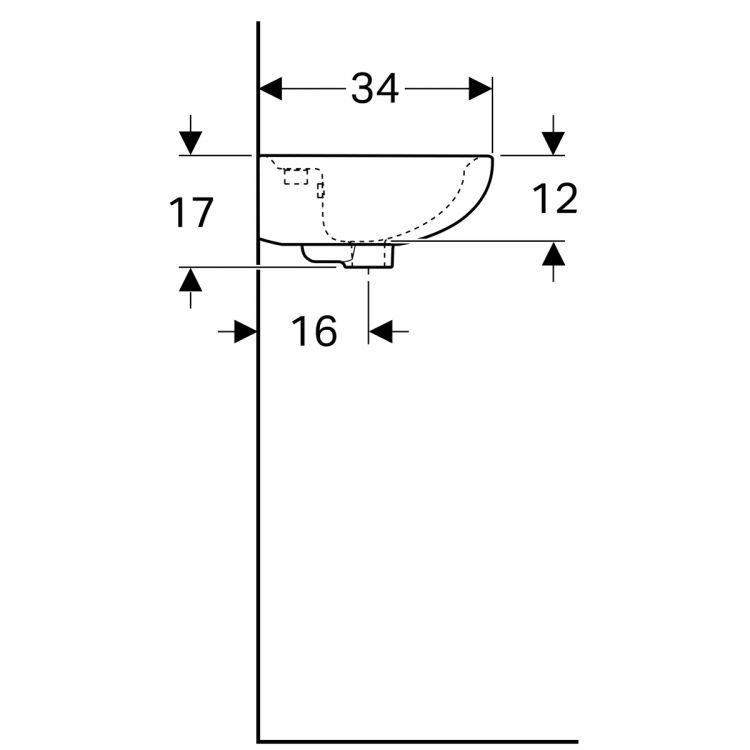 Раковина Geberit Renova Nr.1, 273045000