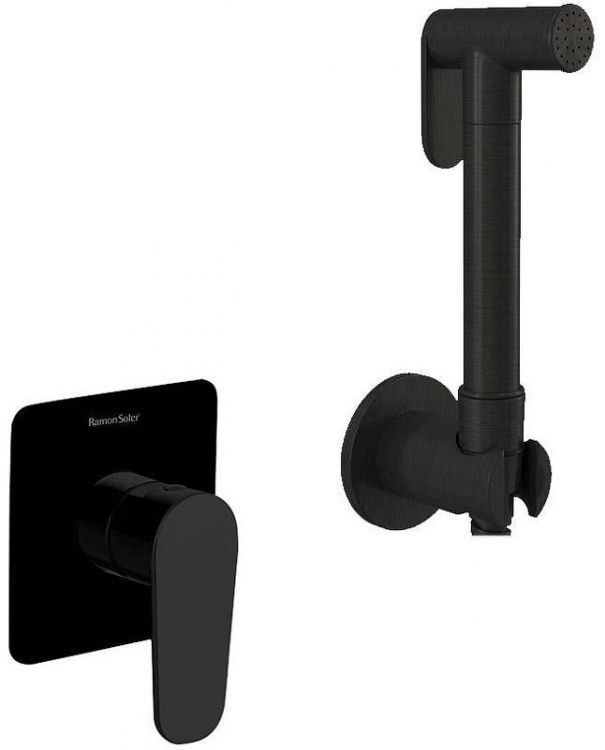 Гигиенический душ со смесителем Ramonsoler Alexia 364501WCNM Черный матовый Гигиенический душ со смесителем Ramonsoler Alexia 364501WCNM Черный матовый
