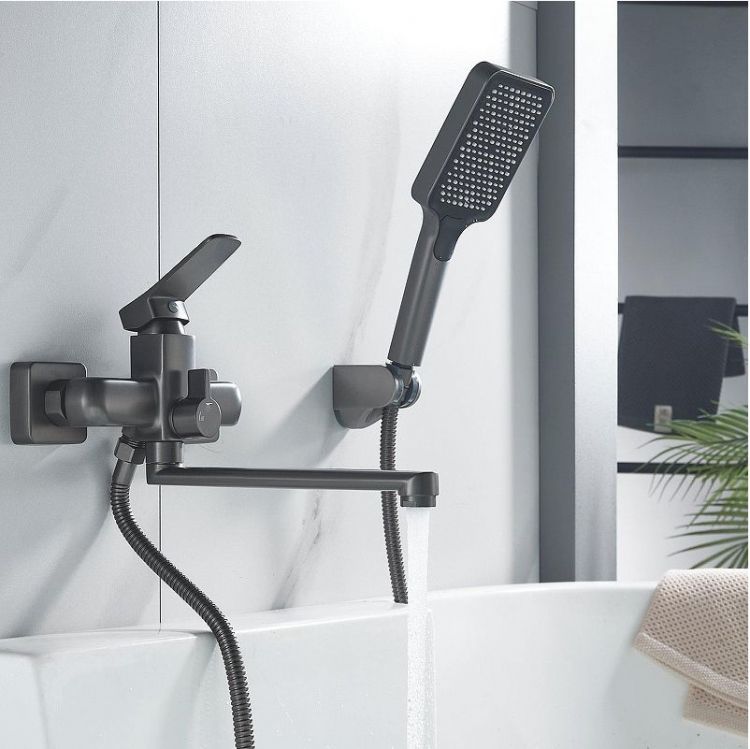 Смеситель для ванны Shevanik S9902T универсальный цвет Оружейная сталь Смеситель для ванны Shevanik S9902T универсальный цвет Оружейная сталь