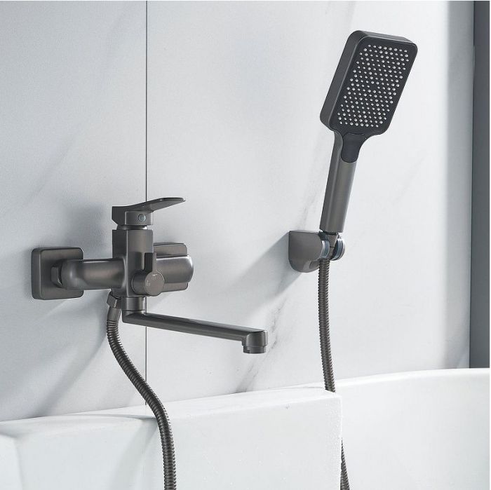 Смеситель для ванны Shevanik S9902T универсальный цвет Оружейная сталь