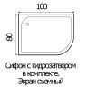 Душевая кабина River Desna 100/80/26 MT R