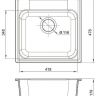 Кухонная мойка Reflexion Etude 48 RF0353BL Черная Кухонная мойка Reflexion Etude 48 RF0353BL Черная
