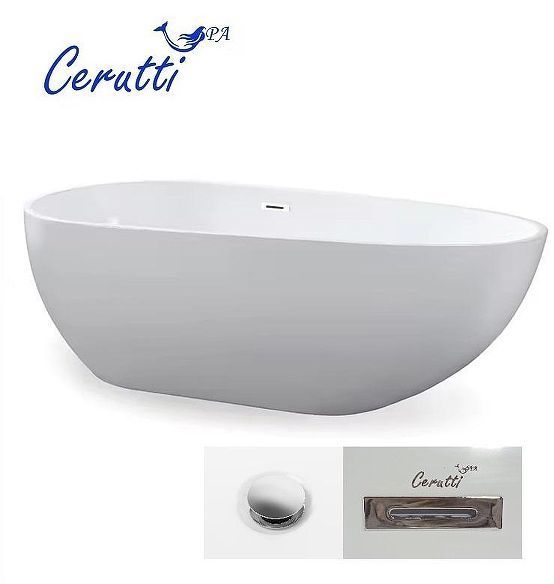 Акриловая ванна Ceruttispa Mimi 170x80 CT9671 без гидромассажа Акриловая ванна Ceruttispa Mimi 170x80 CT9671 без гидромассажа